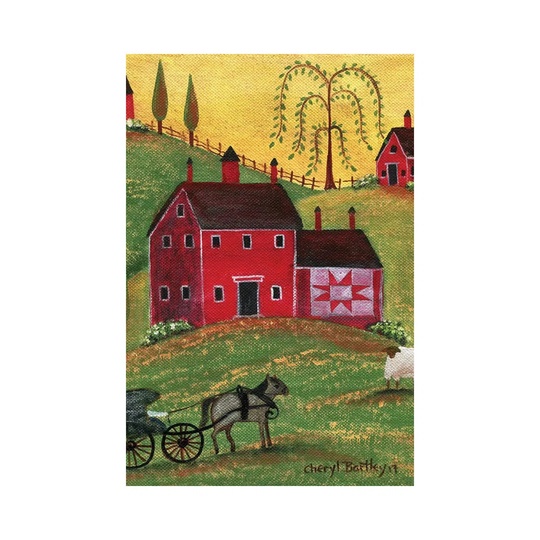 Country Homestead by Cheryl Bartley - Painting on Canvas