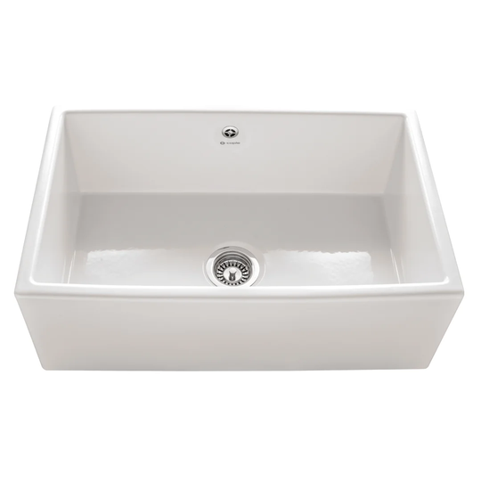 Farmhouse 76.2cm x 45.7cm Single Bowl Farmhouse Kitchen Sink