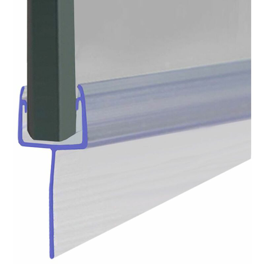 Tapered Shower Seal for Screens, Doors or Panels | Fits 4, 5 or 6mm Glass | Seals Uneven Gaps Ranging From 20-25mm | SEAL102 (90cm) - Clear