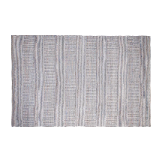 Skelmersdale Handmade Flokati Grey/White Rug