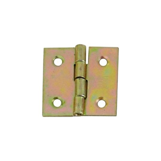 Folding Closet Cabinet Door Butt Hinge Brass Plated - Size 30 x 30mm - Pack of 5