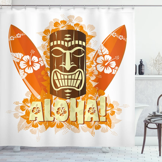 Bento Polyester Shower Curtain Set