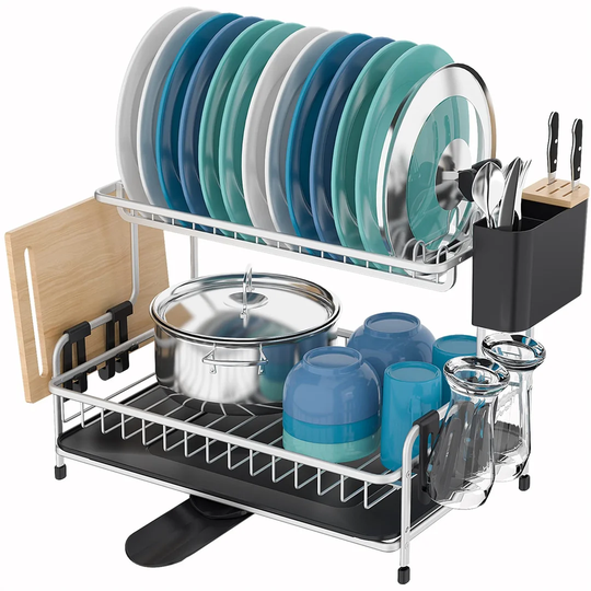 2 Tier Stretchable Drip Tray Utensil Holder