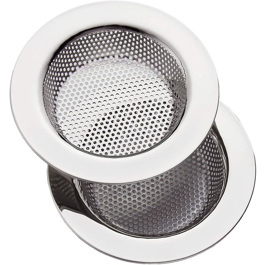 Stainless Steel Kitchen Sink Strainer, Kitchen Sink Drain Strainer, Kitchen Sink Strainer, Wide Side 4.3' Diameter (Set of 2)