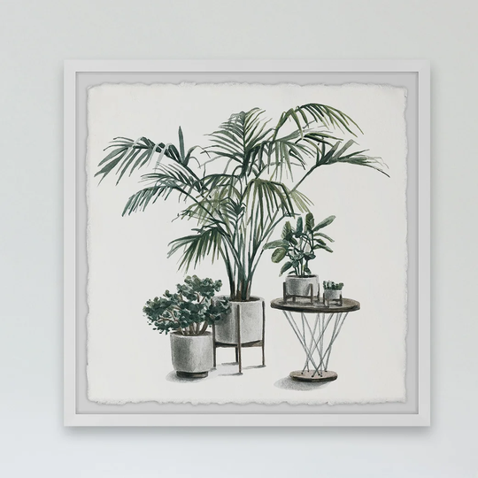 'Indoor Tropical Garden' Framed Painting