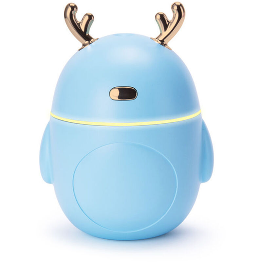 Superseller - New Mini Air Humidifier Creative Lovely Desktop Portable Aroma Essential Oil Diffuser Mist Maker for Home Car Office Use 320ML, Blue