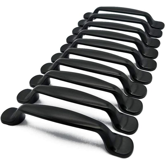 20x Kitchen Cabinet Door Handles Cupboard Drawer Bedroom Furniture Pull Center Distance 96MM, Aluminum, with screws