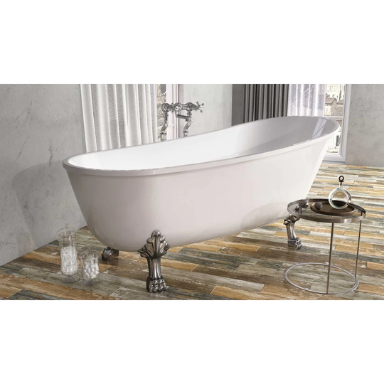 Akbar mm x 735 mm Freestanding Double Ended Bathtub