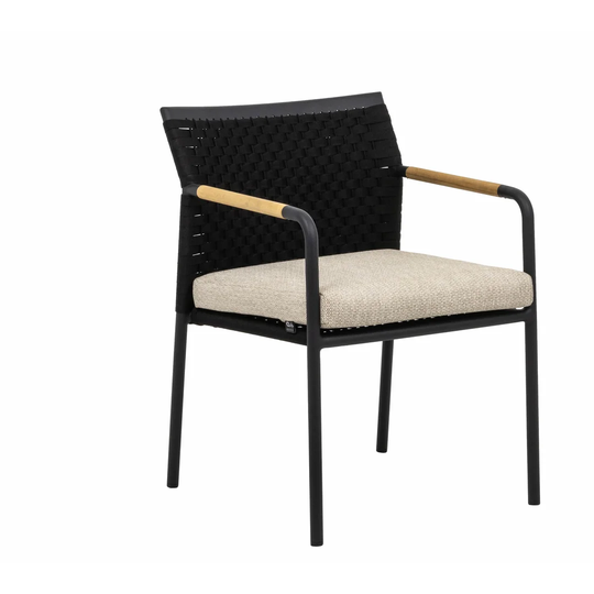 Elle Stacking Garden Chair with Cushion