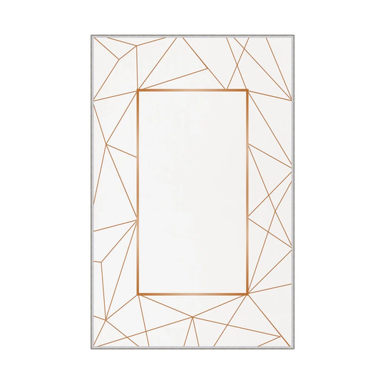 Quane Power Loom White/Gold Rug