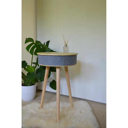 Redding Bluetooth Speaker Wireless Charger Side Table