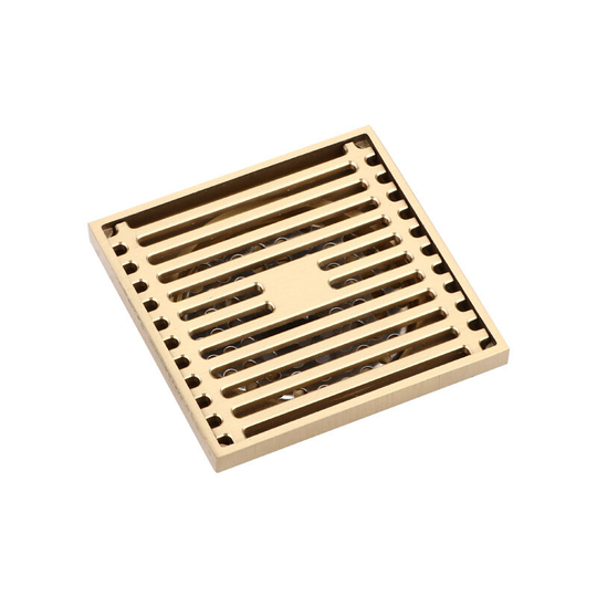 Gift - Square Bathroom Shower Drain Floor Trap Trap Grate Waste Strainer Wire Floor Drains Antique Brass
