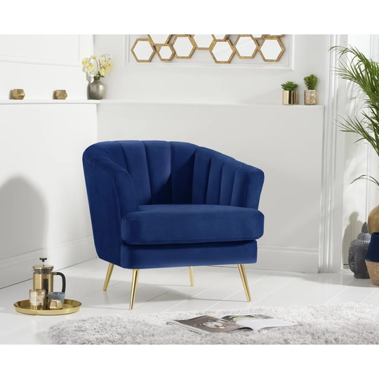 Vieira 80Cm Wide Velvet Armchair