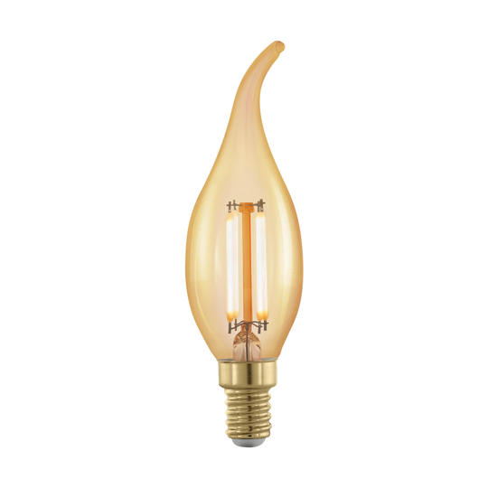 4W E14 Dimmable LED Vintage Edison Candle Light Bulb Amber