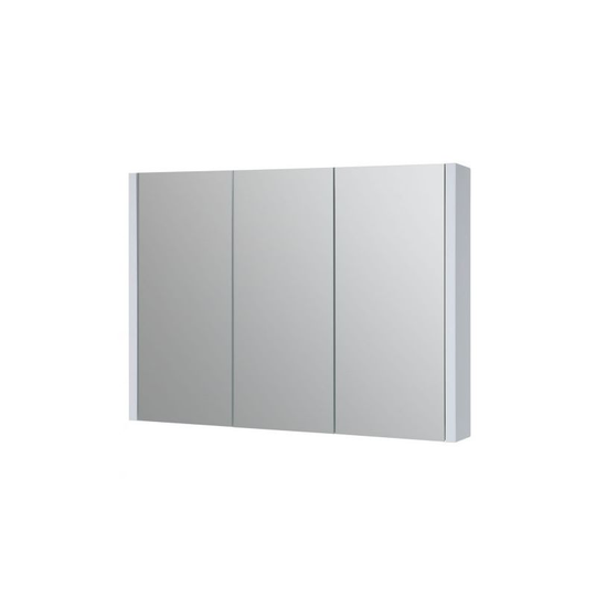 Kartell Purity Mirrored Bathroom Cabinet 600mm w White