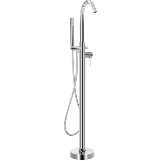 Freestanding Bathtub Faucet Stainless Steel 118.5 cm - Silver