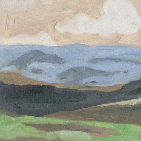 Distant Hills II by Melissa Wang - Wrapped Canvas Painting