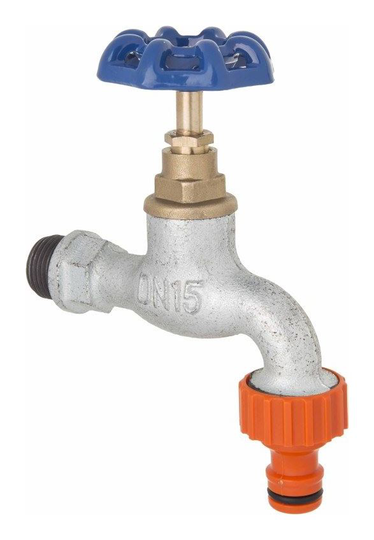 Cast Iron Garden Hose Tap 3/4 bsp Inlet Faucet Valve fits Hozelock / Gardena