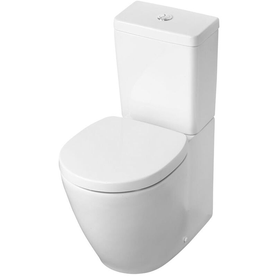 Ideal Standard - Concept Space Back To Wall Close Coupled Toilet with Cube Cistern - Standard Seat