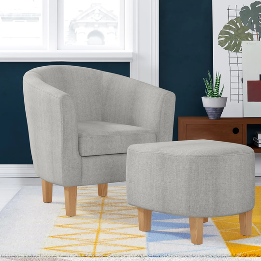 Kanisha Tub Chair and Footstool