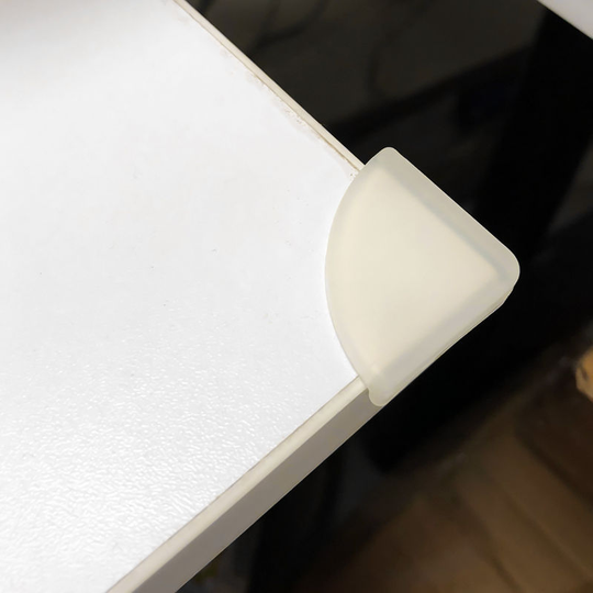 4PCS Baby Safety Silicone Table Edge Protector Angle Corner, Transparent - Transparent