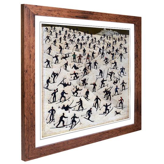 Skiers by Franz Sedlacek Framed Painting Print
