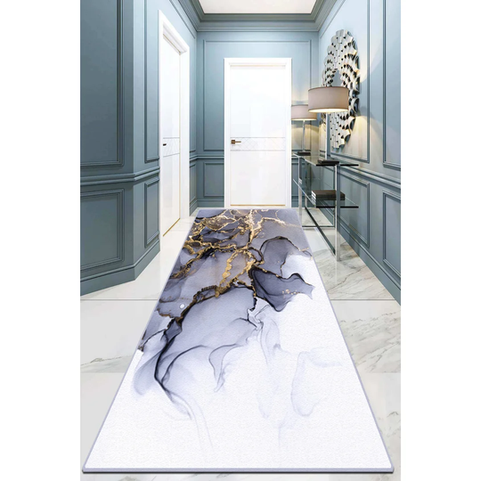Manvel Power Loom Black/White Rug