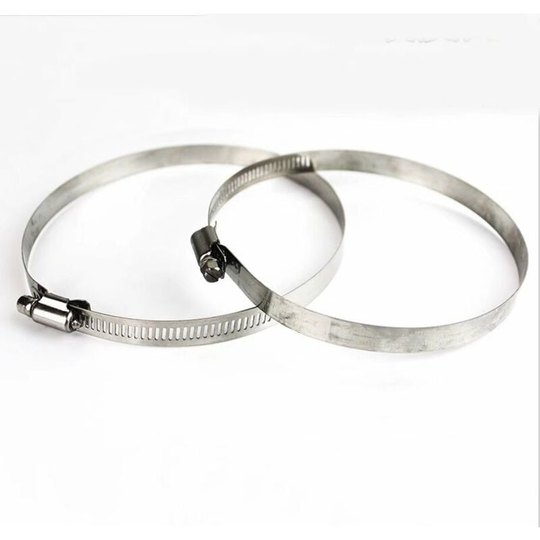 Betterlifegb - Hose clamps (set of 2 hose clamps with worm drive, clamping range 91-114mm) Silver