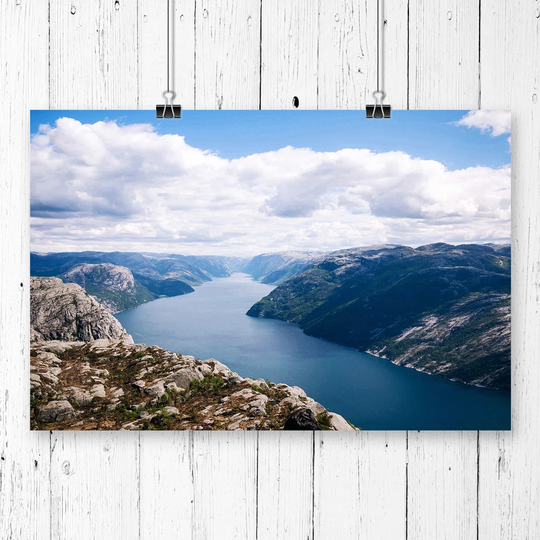 'Serene Mountain Landscape' Photographic Print