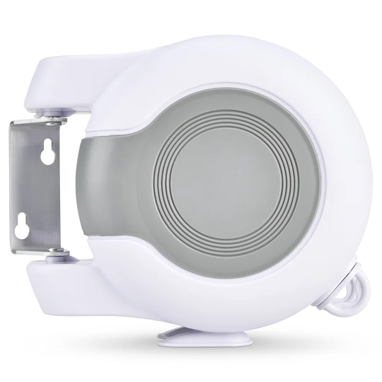Wall Mounted 30m Twin Cable Washing Line - White