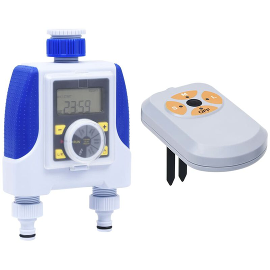 Hommoo - Electronic Dual Outlet Water Timer with Moisture Sensor