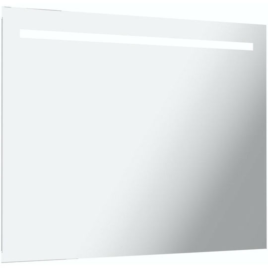 Rossi under-lit led illuminated mirror 600 x 800mm with demister - Silver - Mode