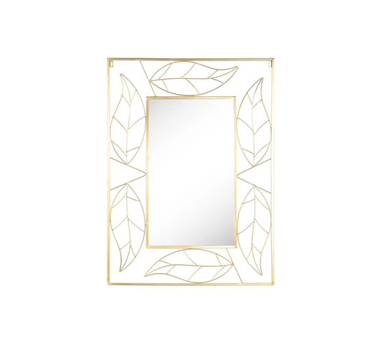 Emna Metal Framed Wall Mounted Accent Mirror in Gold