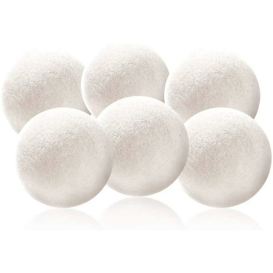 6pcs tumble dryer balls Wool tumble dryer balls, diameter 7cm