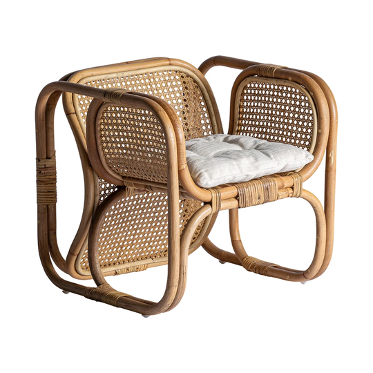 Infantil Craco Natural Rattan Armchair 46X45x46 Cm