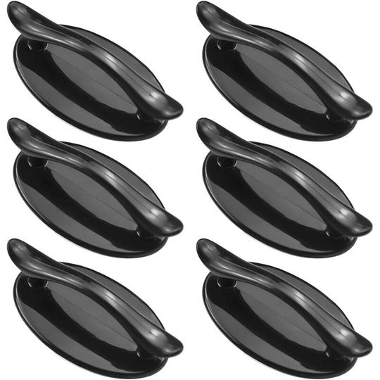 6 Pieces Self Adhesive Door Handle Cabinet Drawer Knobs Door Instant Handle Window Plastic Handle for Sliding Door Window Cupboard Drawer Cupboard,