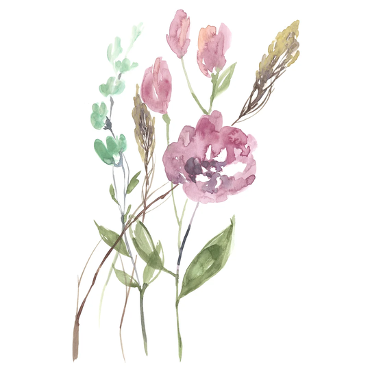 Late Season Bouquet II by Jennifer Goldberger - Wrapped Canvas Painting