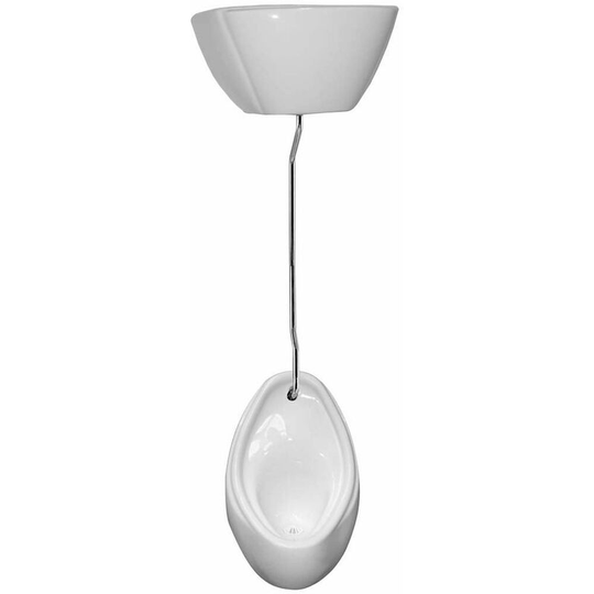 Arkitekt Urinal with Concealed Trap - 13.5 Litre Cistern - Vitra