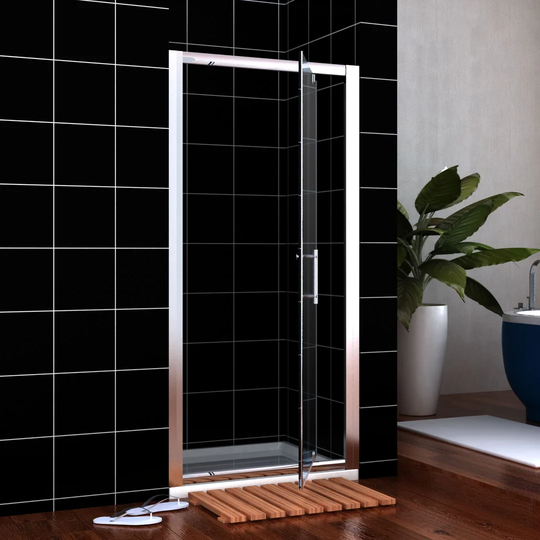 Madarisse Framed Tempered Glass Pivot Shower Door