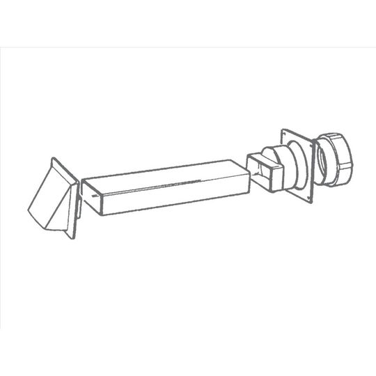 100mm Tumble Dryer Venting Kit (Round Ducting) - 7208 - Manrose
