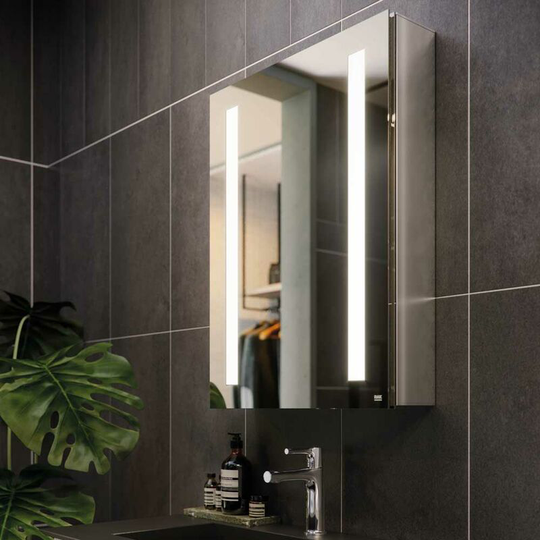 Rak Sagittarius 1-Door Mirrored Bathroom Cabinet 700mm h x 500mm w