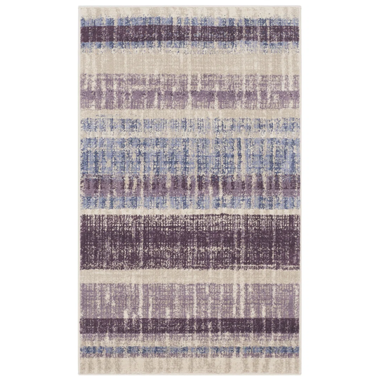 Hillcrest Heights Looped Cream/Purple Rug