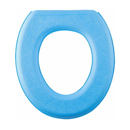 Toilet Seat Cover, With Snaps Fixed Stretchable Washable Fiber Cloth Toilet Seat Covers Pads Easy Installation& Cleaning