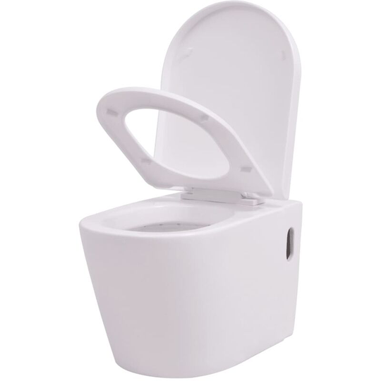 Vidaxl - Wall Hung Toilet Ceramic White White