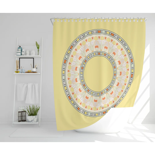 Rosten Polyester Shower Curtain Set