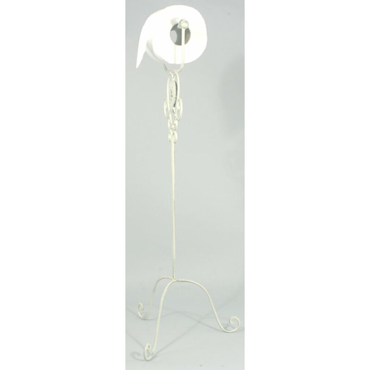 Cream Heart Standing Toilet Roll Holder