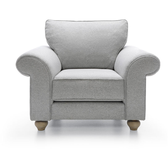Ingrid Armchair in Light Grey - color Light Grey - Light Grey