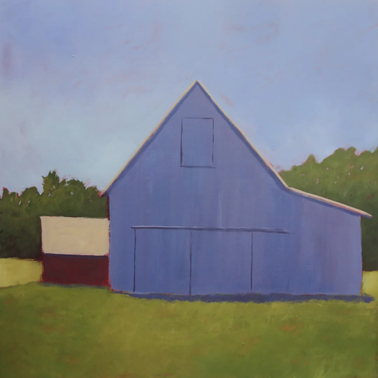 Primary Barns I by Carol Young - Wrapped Canvas Painting
