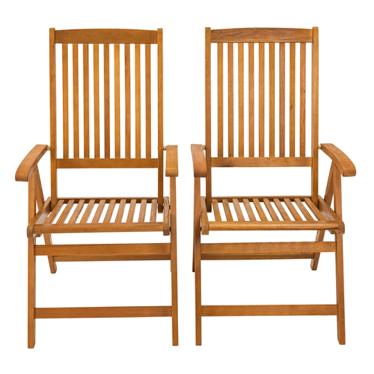 Annekatrin Folding Eucalyptus Patio Dining Armchair