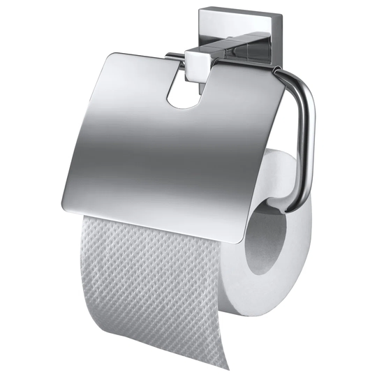 Mezzo Wall Mounted Toilet Roll Holder with Lid